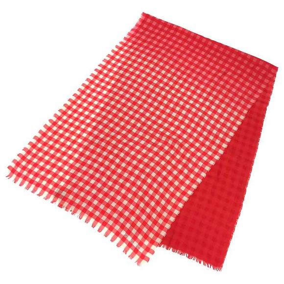 LOUIS VUITTON Louis Vuitton Etoile Masai Check Degrad�� Stole M75134 100% Cotton - Picture 1 of 3